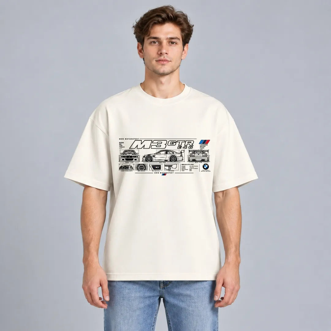 M3 GTR Blueprint Oversized Tee