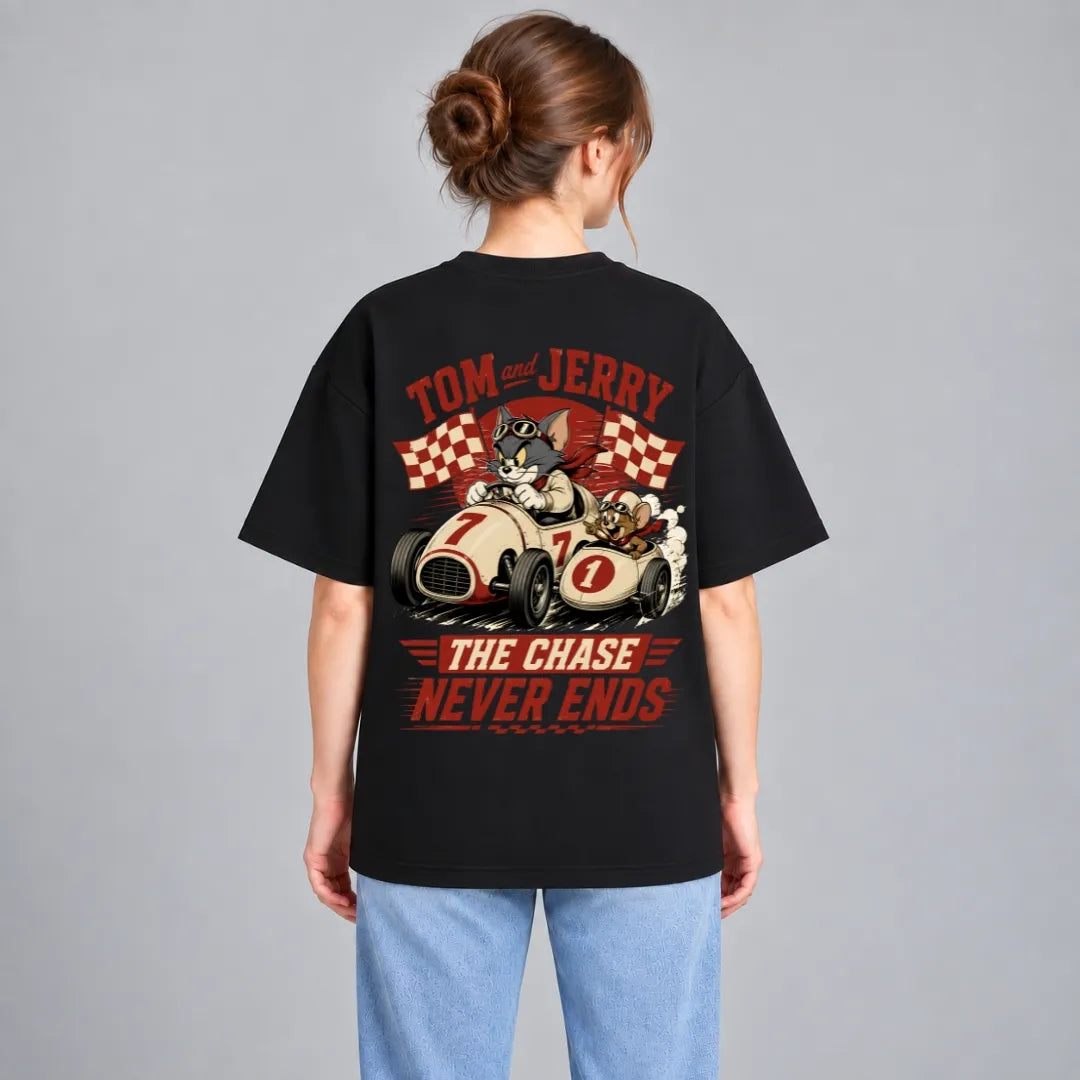 Tom and Jerry Racing T-Shirt