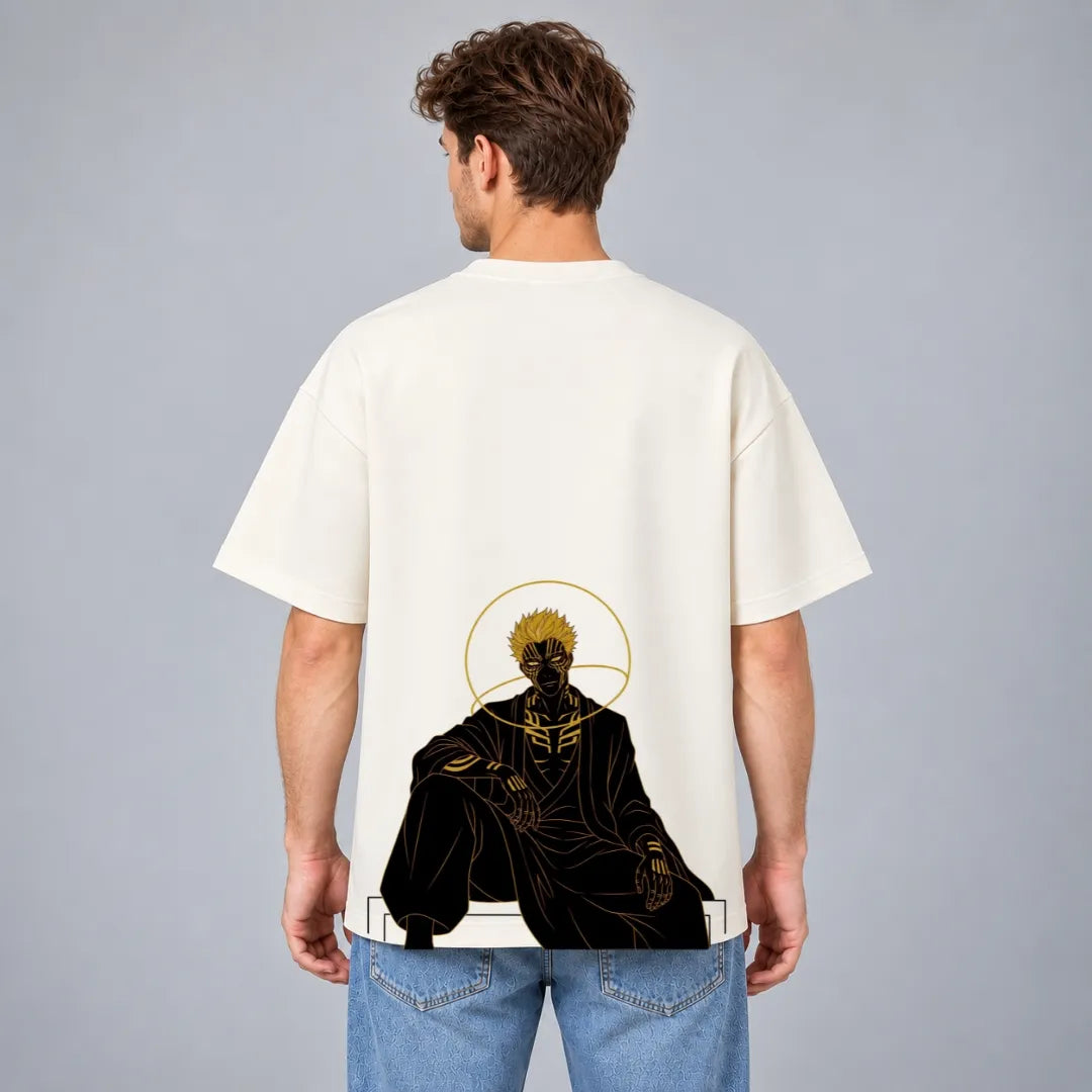 Golden Halo Anime Oversized T-Shirt