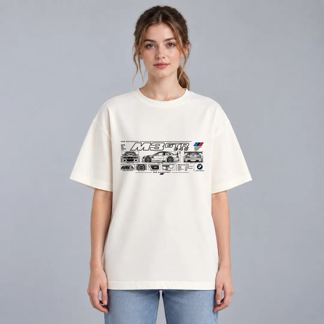 BMW M3 GTR E46 Oversized T-Shirt