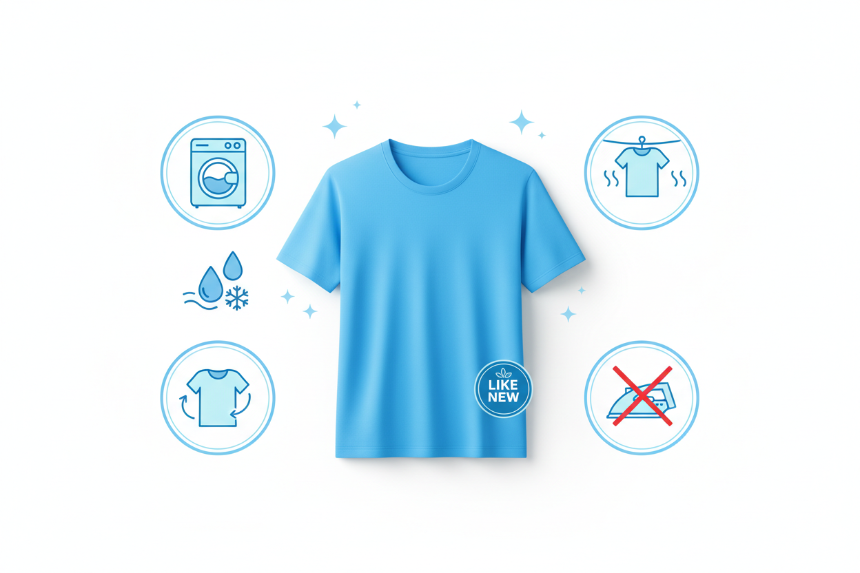 How to Make Your T-Shirts Look New Even After 50 Washes | Stichix Care Guide
