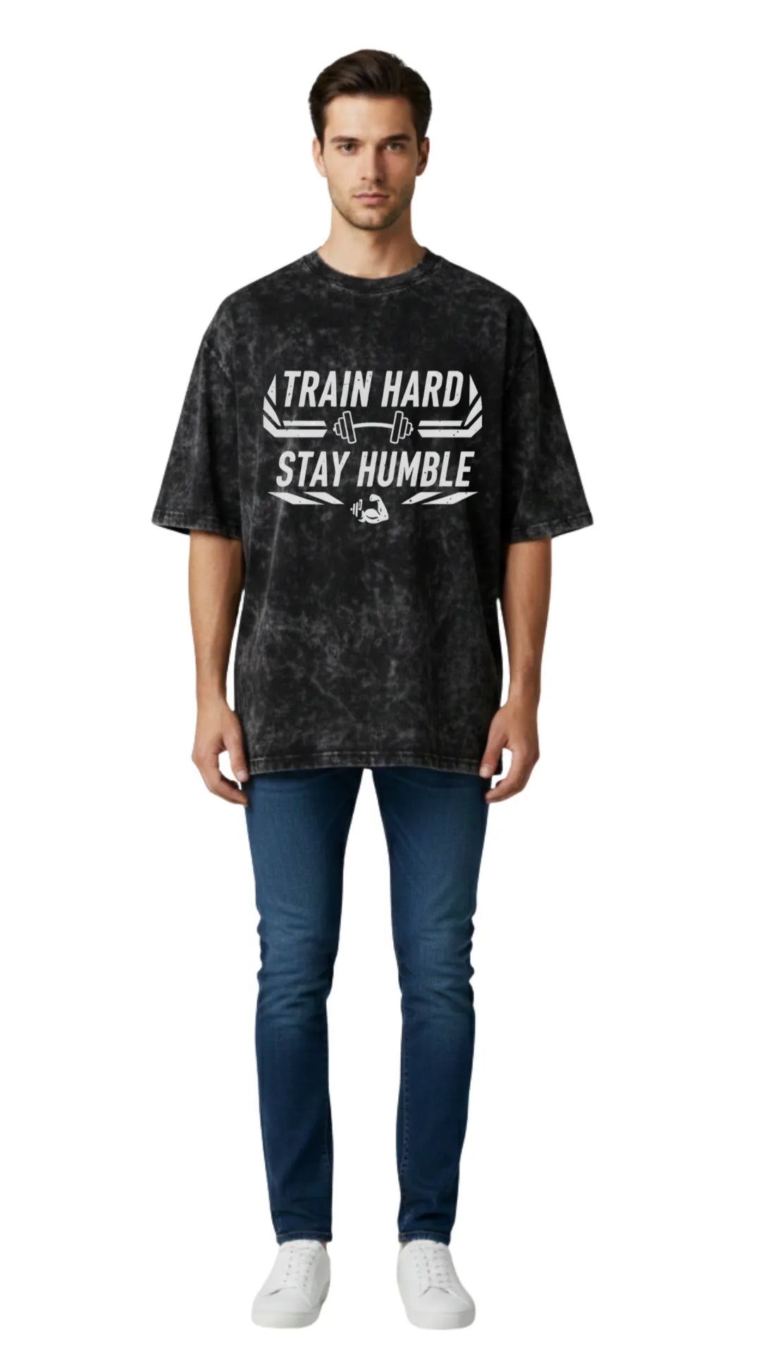 Male Acidwash GYM T-Shirt