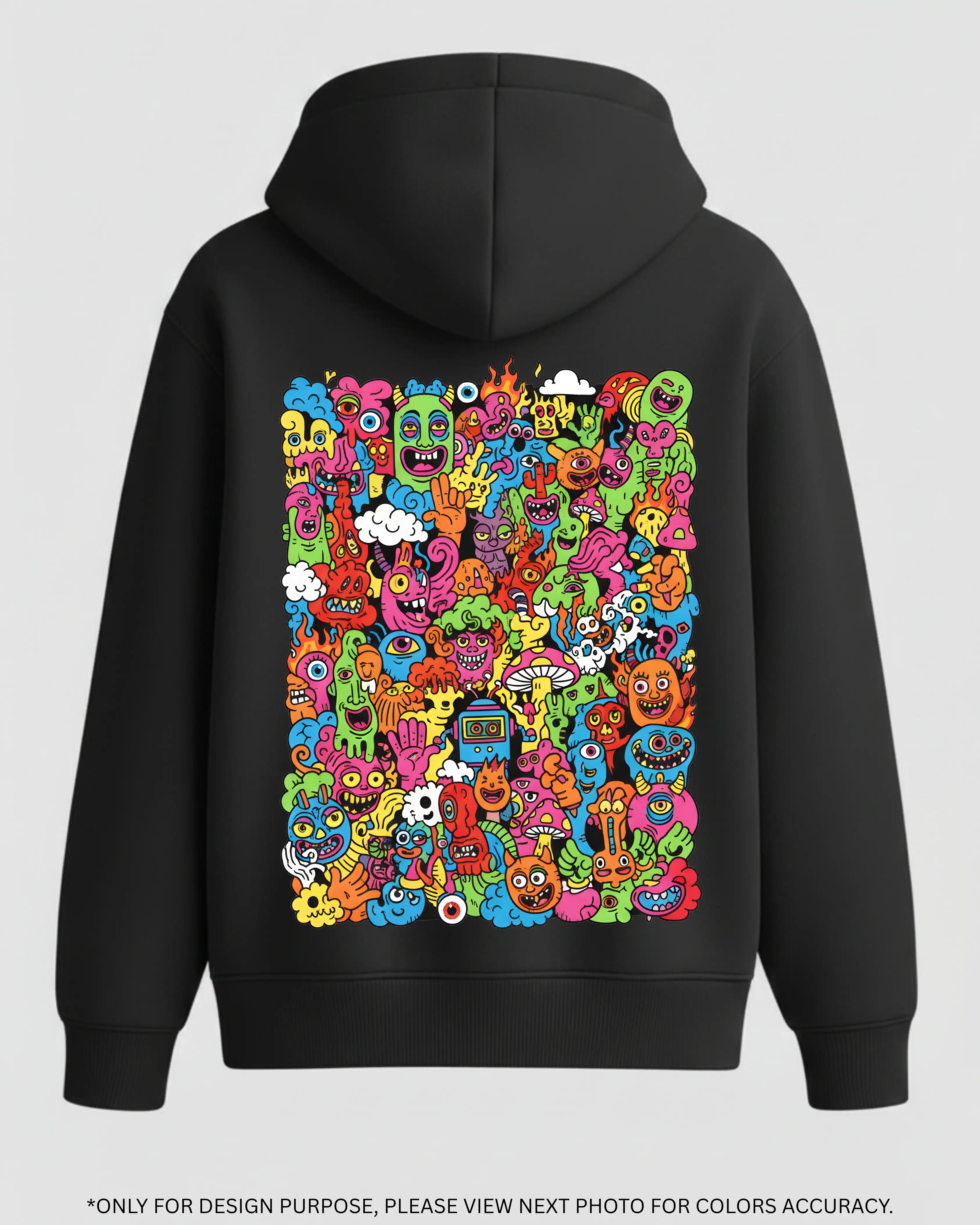 Edgy Minimalist Black Hoodie