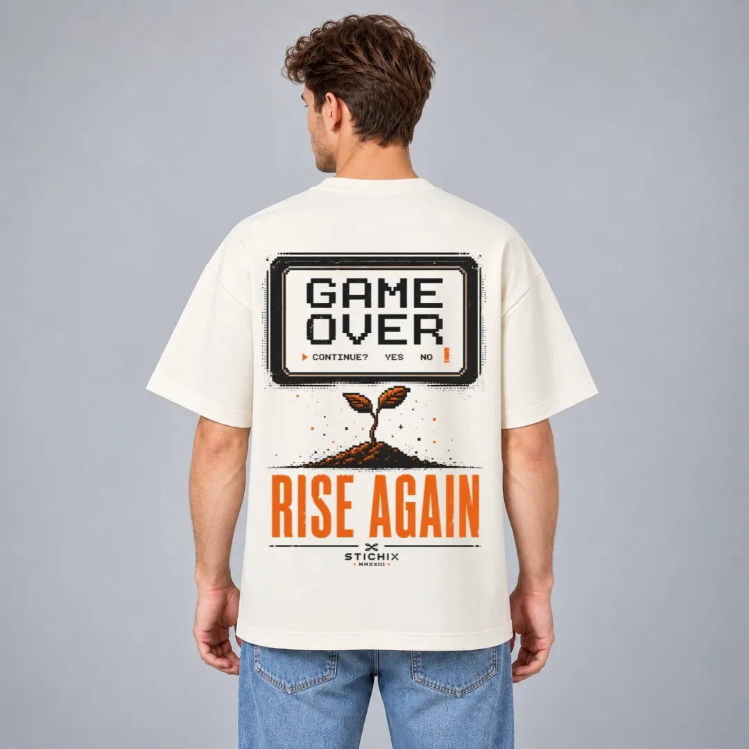 Game Over Rise Again Oversized T-Shirt