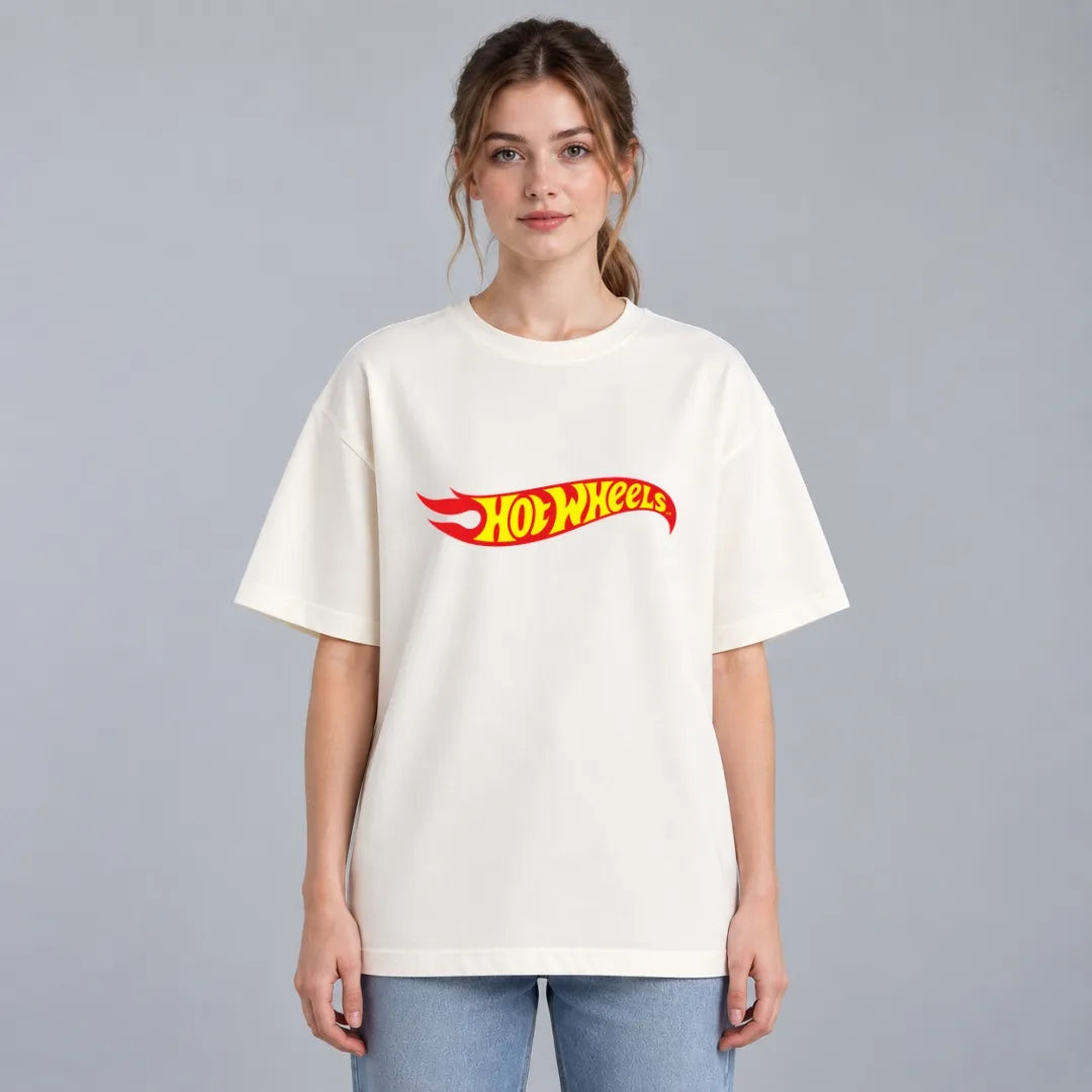 Hot Wheels Flame Logo Oversized T-Shirt