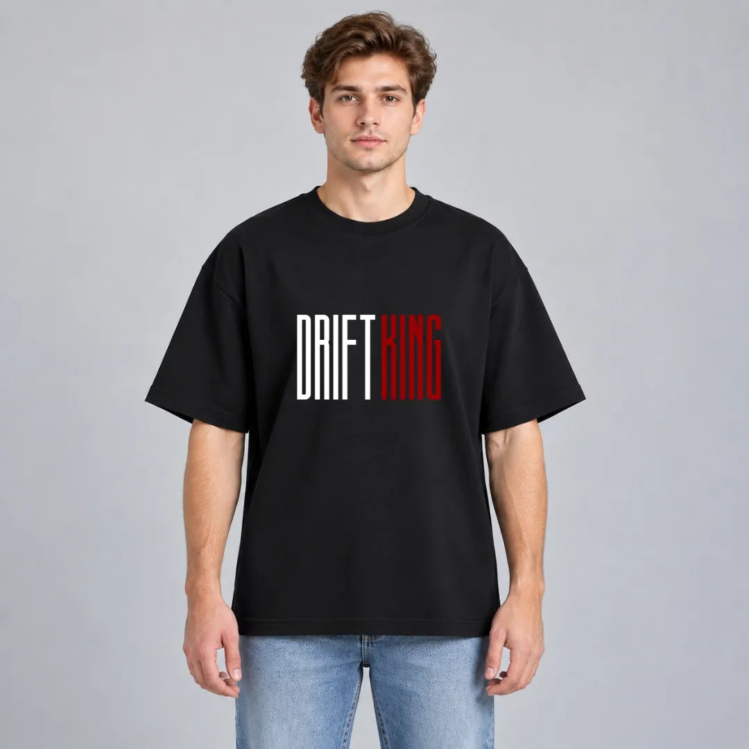 Drift King Oversized Tee – Black