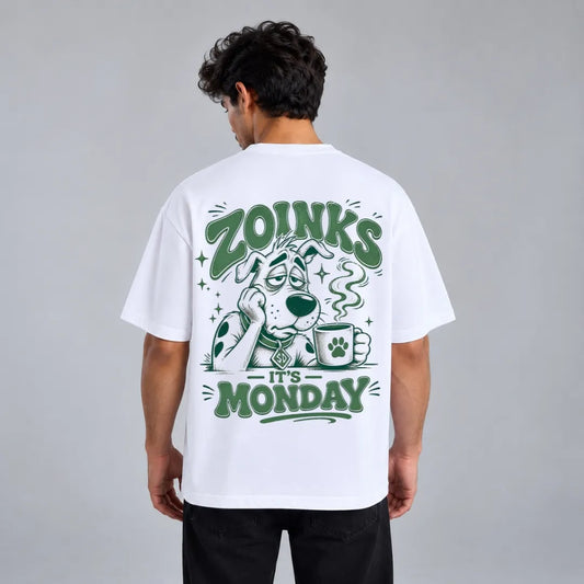 Sleepy Dog Monday Mood Graphic T-Shirt