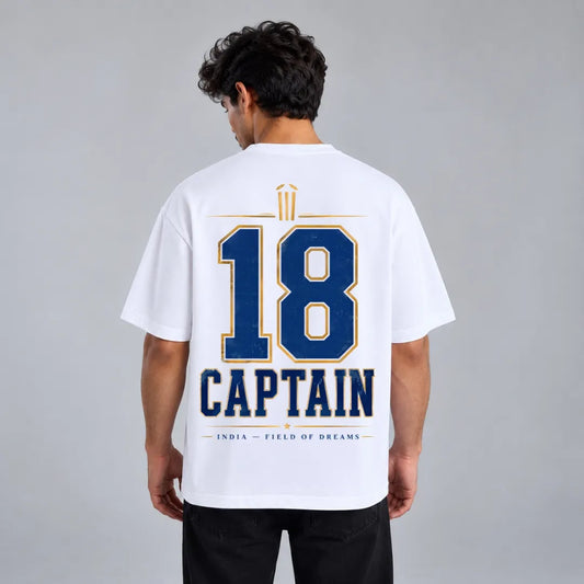 18 Captain Cricket Oversized T-Shirt
