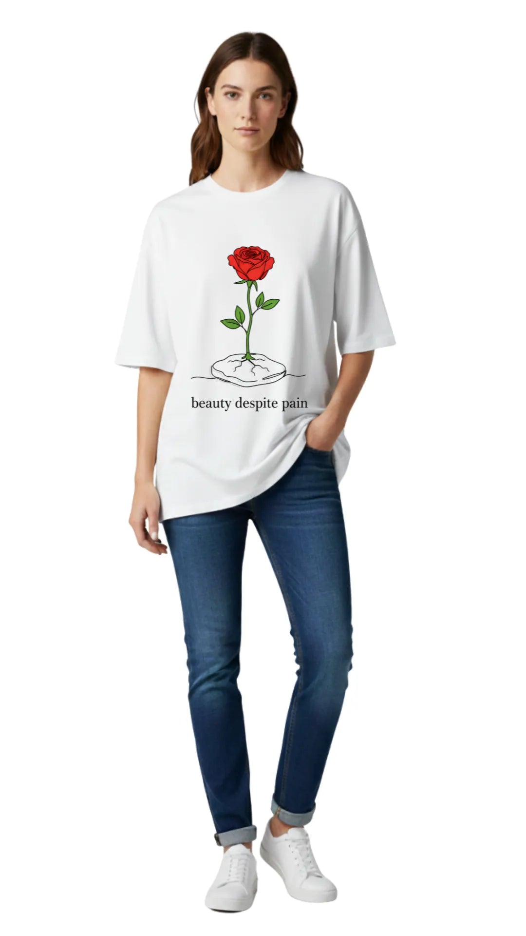 Female Quote Oversize T-shirt