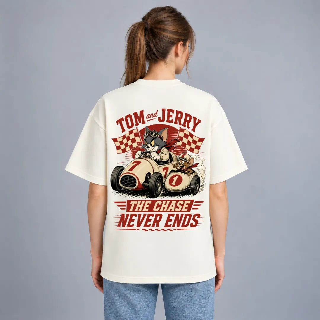 Tom and Jerry Racing T-Shirt