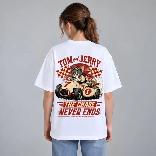 Tom and Jerry Racing T-Shirt