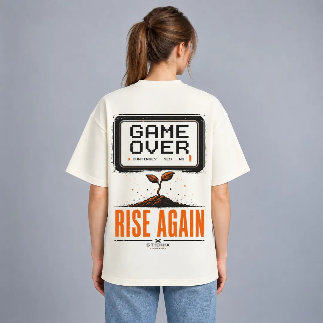 Game Over Rise Again Oversized Tee