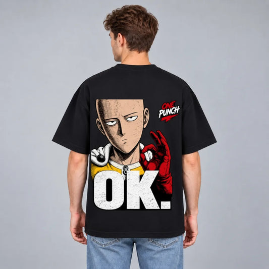 OK. Anime Oversized Tee – Black