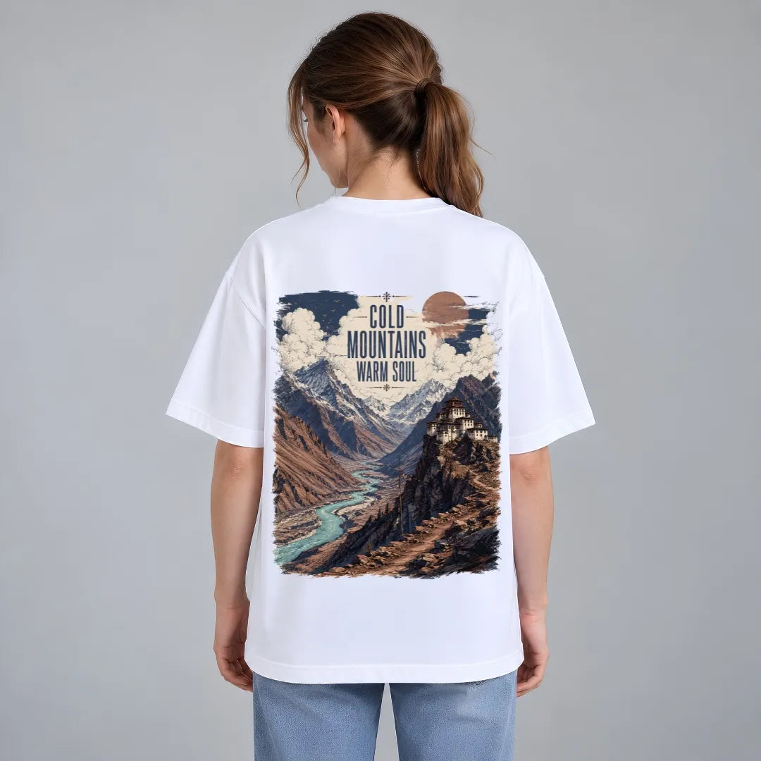 Mountains Warm Soul Oversized T-Shirt