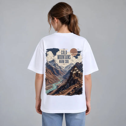 Mountains Warm Soul Oversized T-Shirt