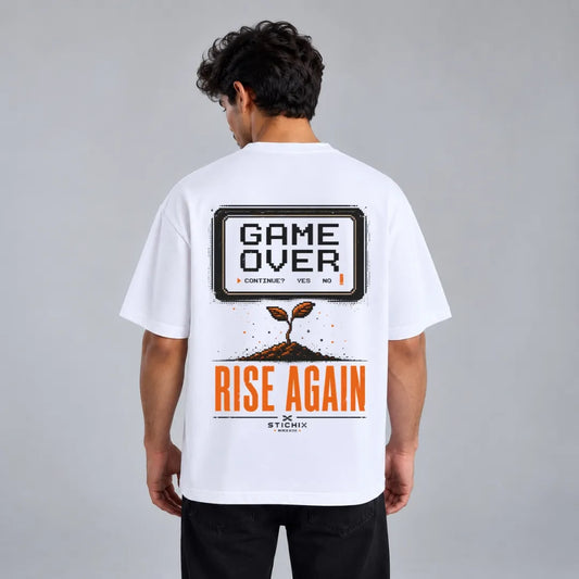 Game Over Rise Again Oversized T-Shirt