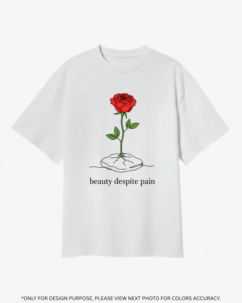 Beauty Despite Pain Oversized T-Shirt