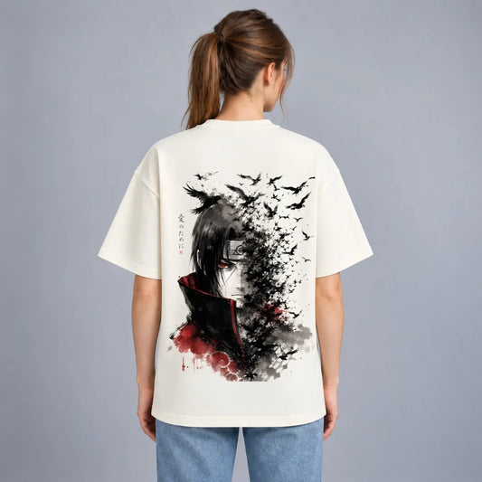For Love Crow Oversized Tee