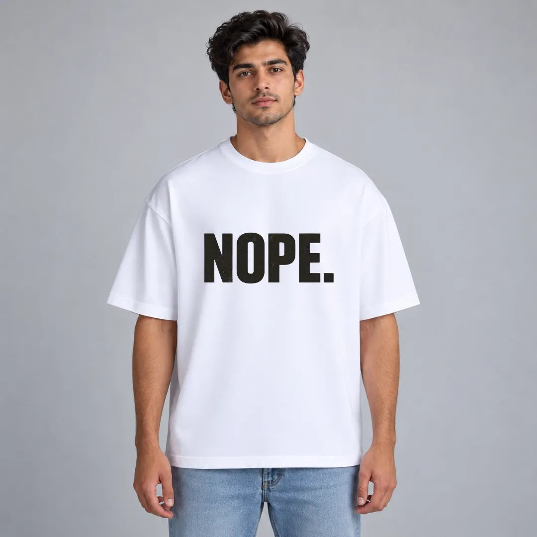 Nope Slogan T-Shirt