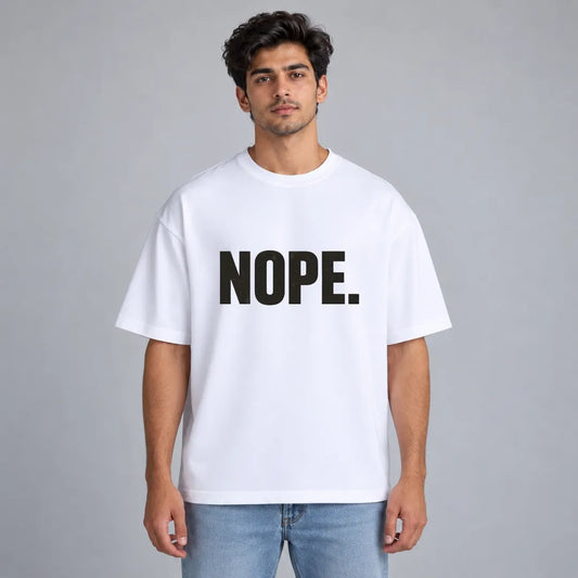 Nope Slogan T-Shirt