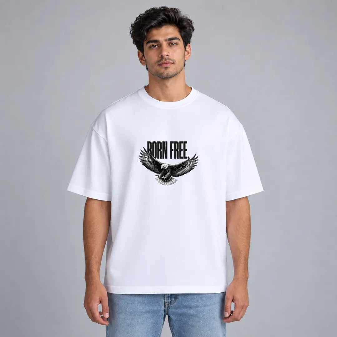Born Free Eagle Oversized Tee