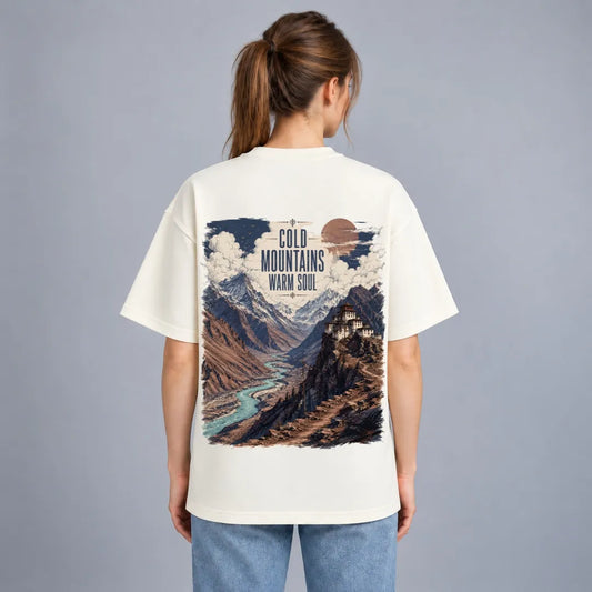 Cold Mountains Warm Soul Oversized Tee