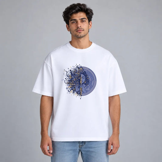 Krishna Flute Oversized Tee