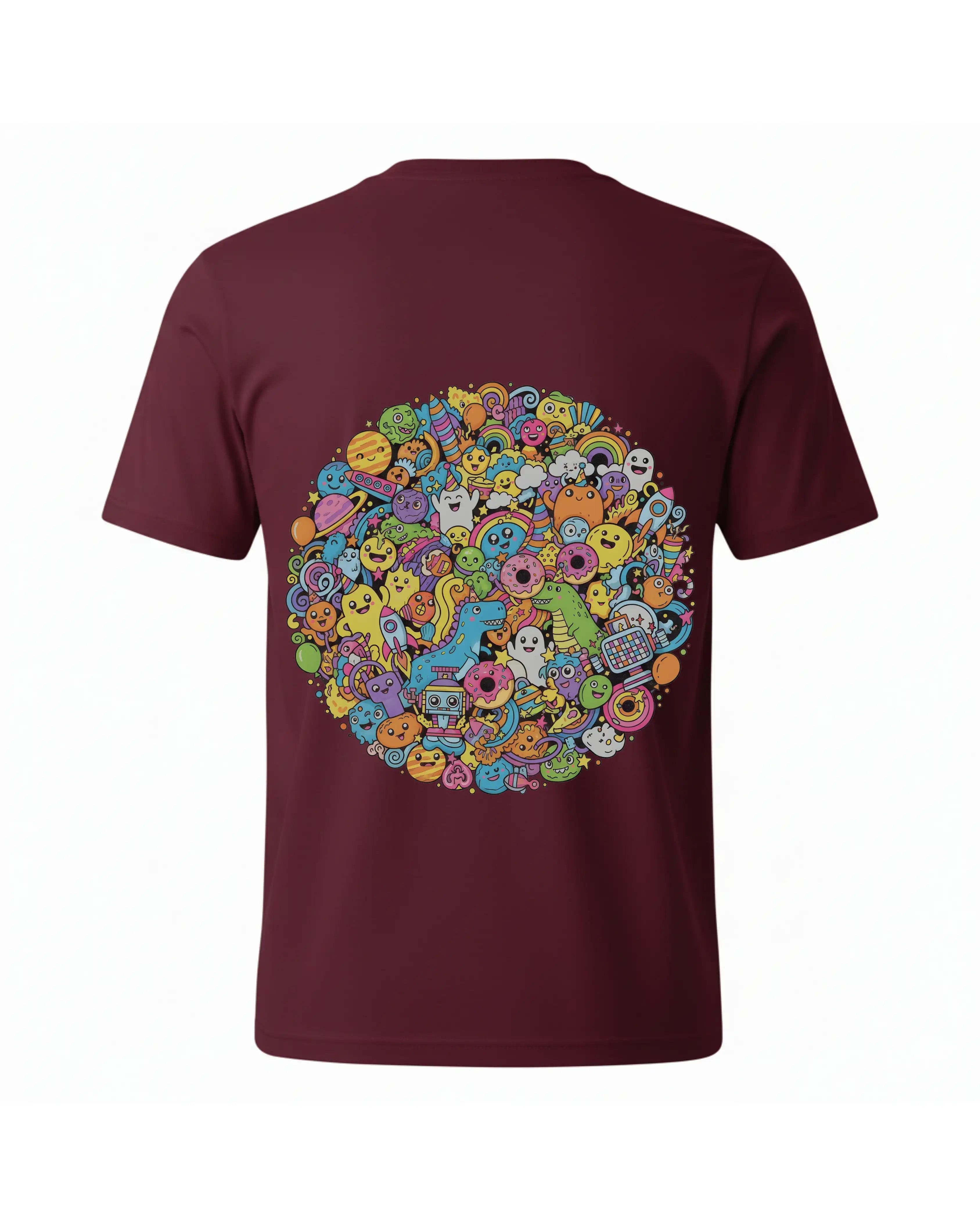Colorful Doodle Monster T shirt