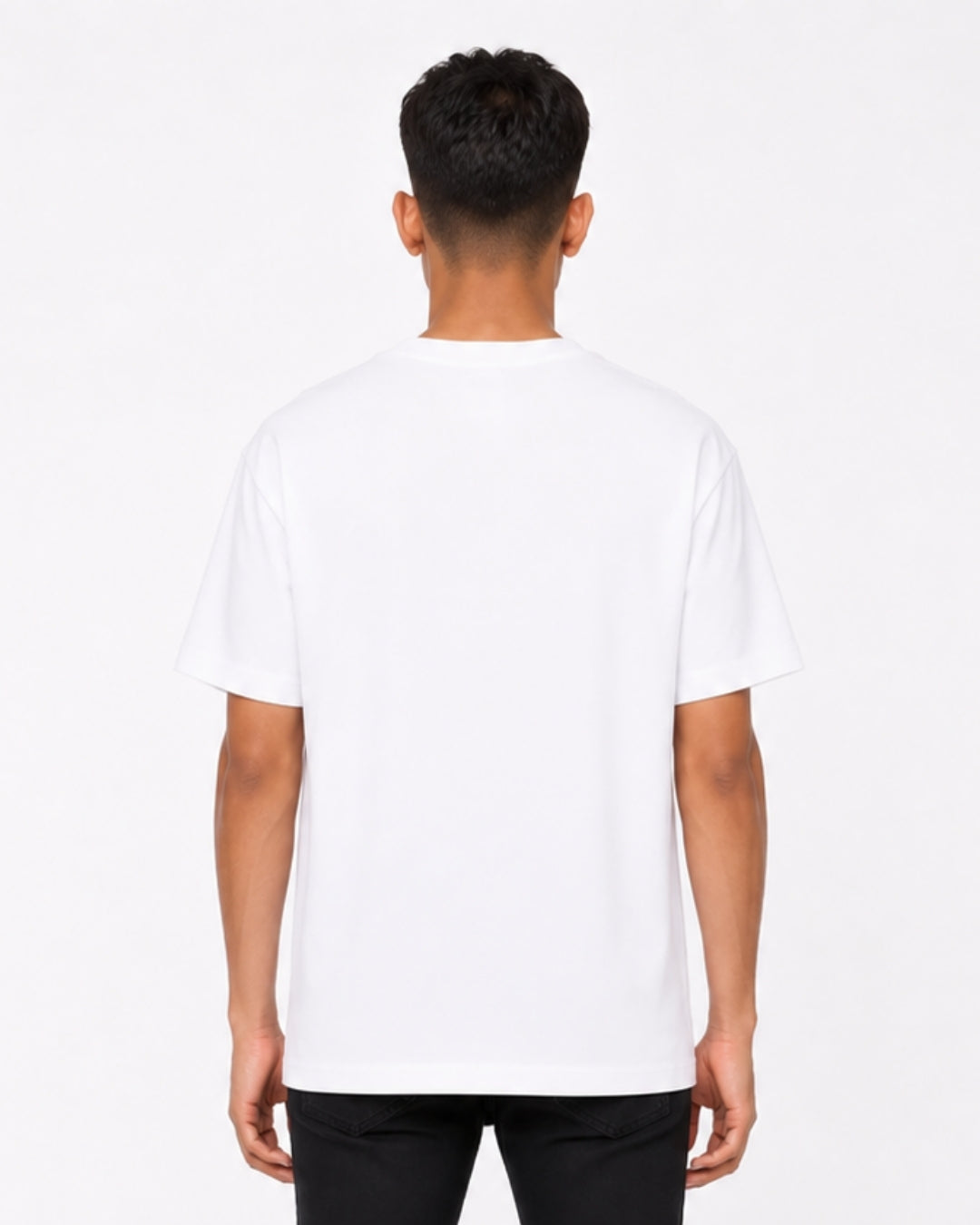 Minimalist Horse Line Art Oversized T-Shirt for Men | Premium Cotton Graphic Tee | White Casual Streetwear