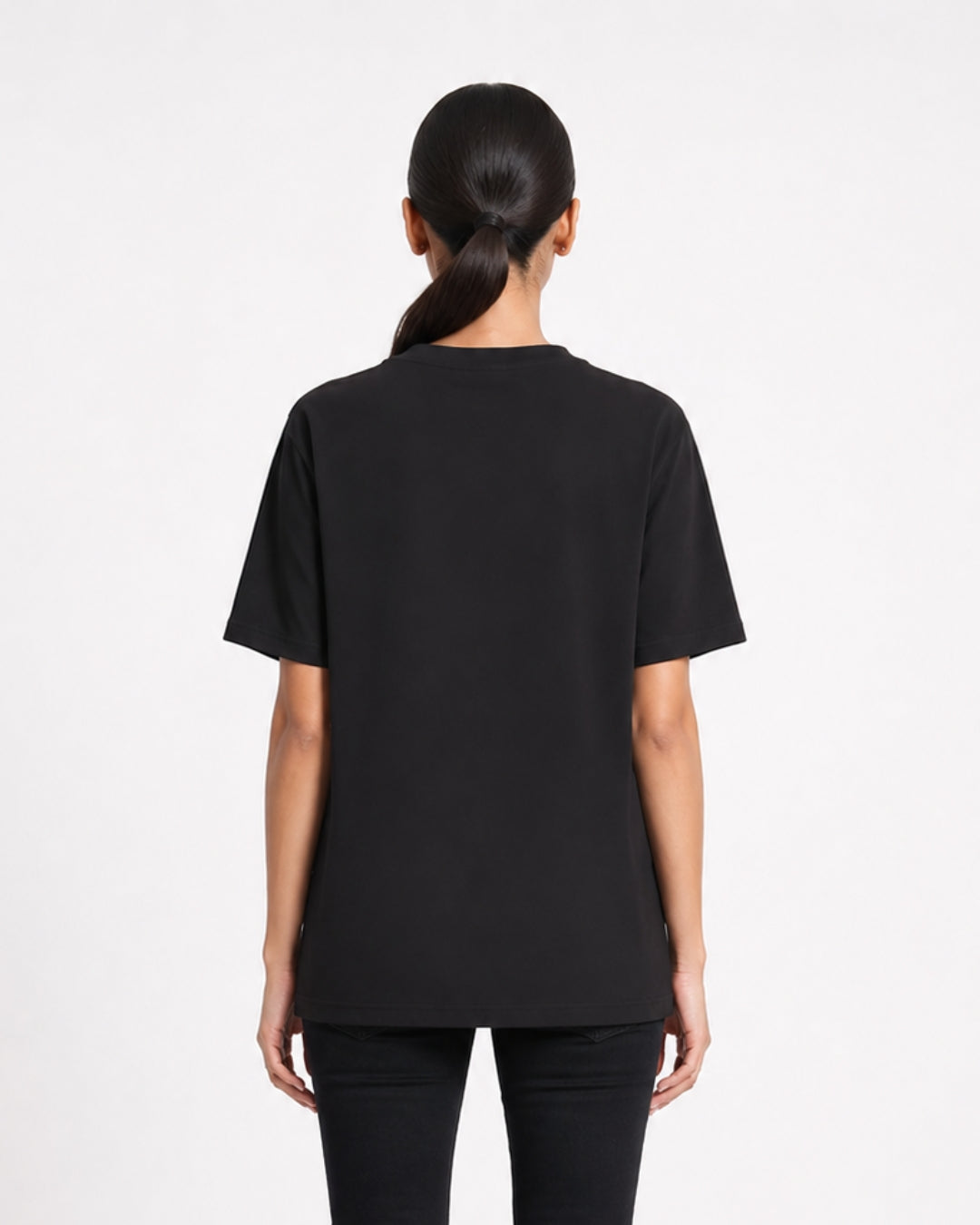 Always the Last Commit Oversized Black Graphic T-Shirt for Women | Funny Developer & Programmer Tee