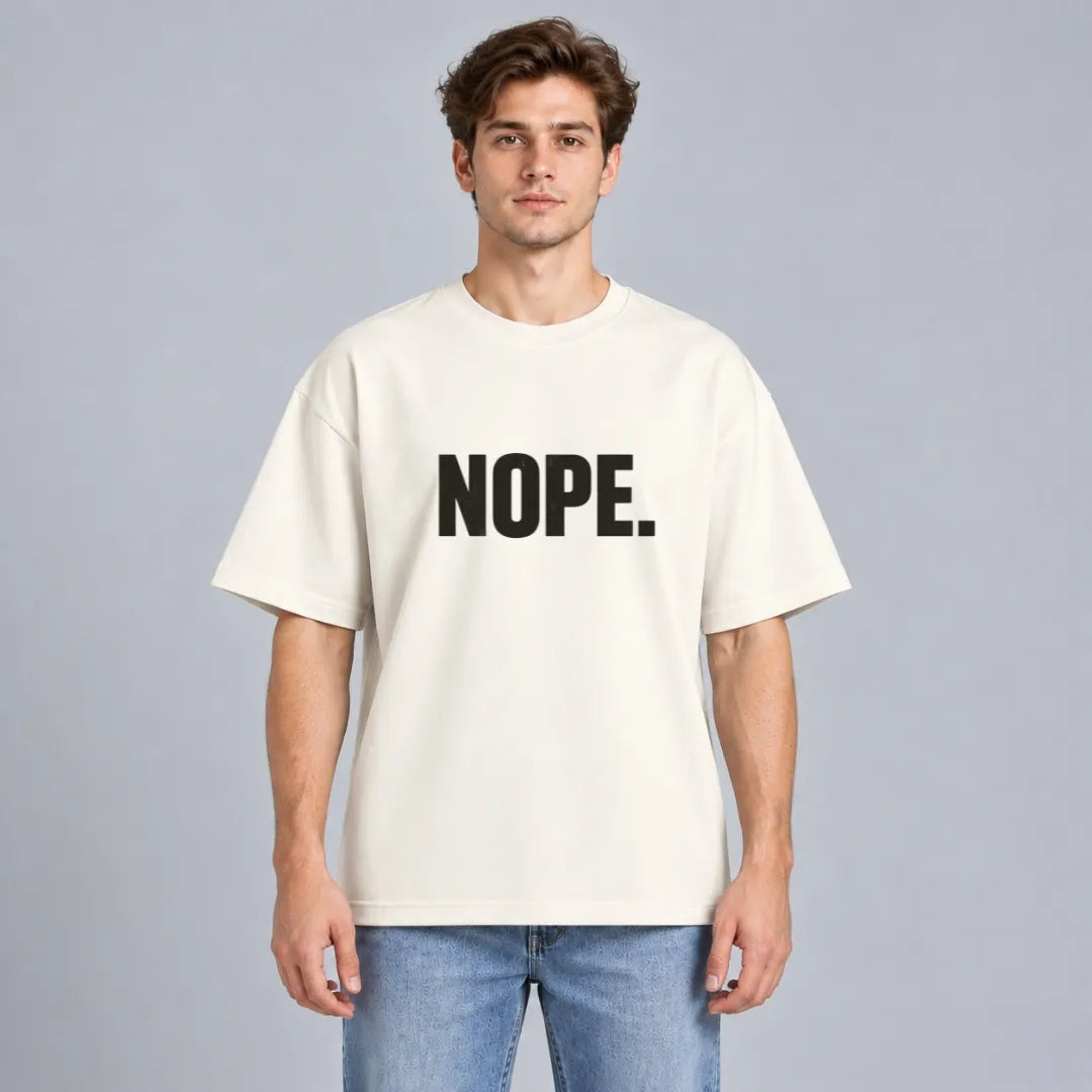 Nope Slogan T-Shirt