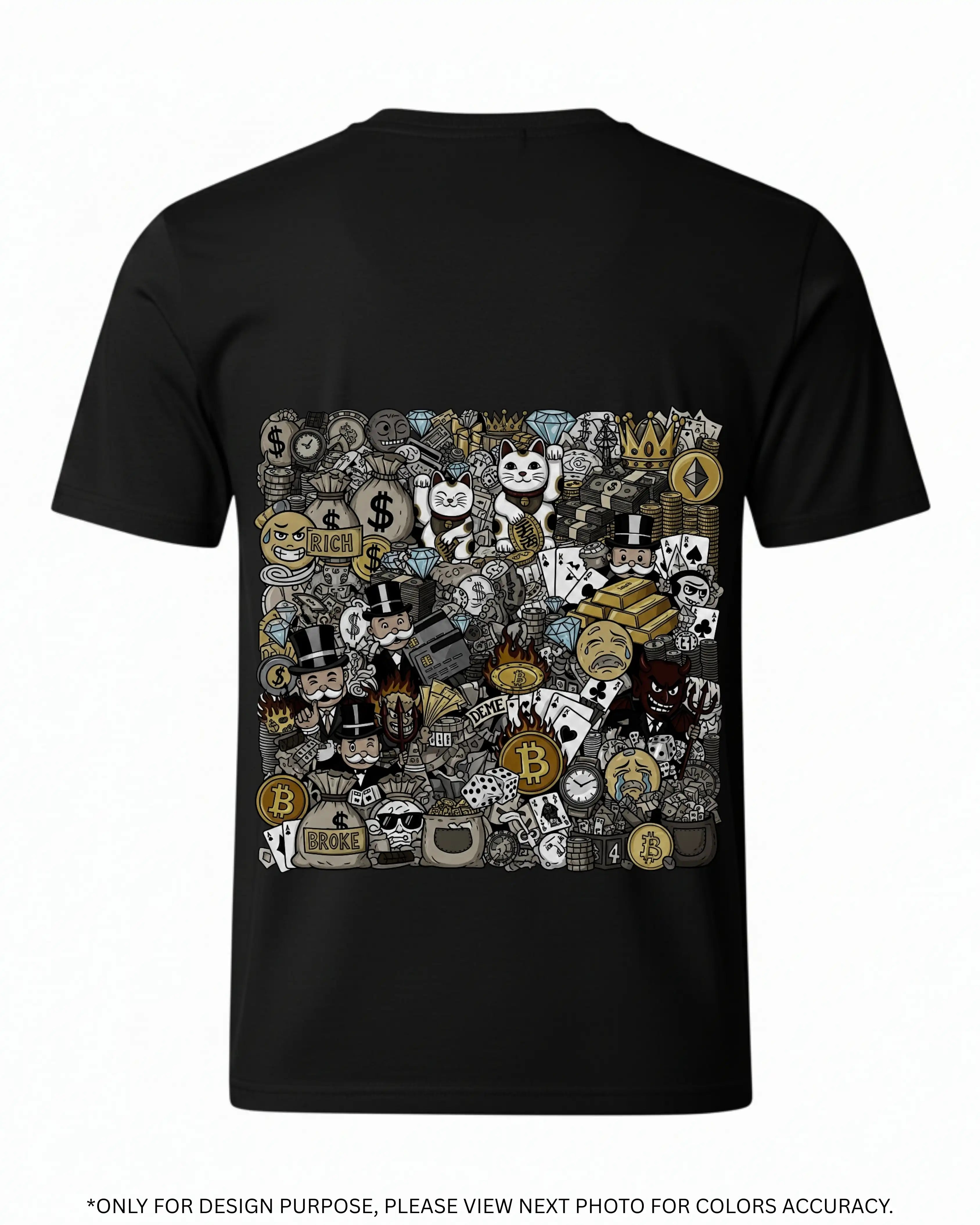 Luxury Loot 'Money & Crypto' Graphic Tee