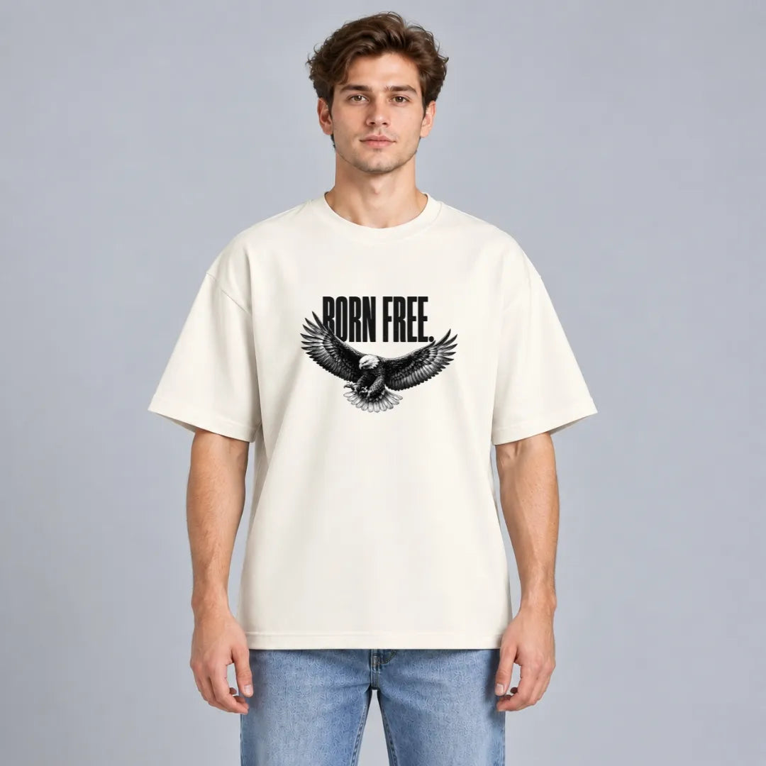 Born Free Eagle Oversized Tee