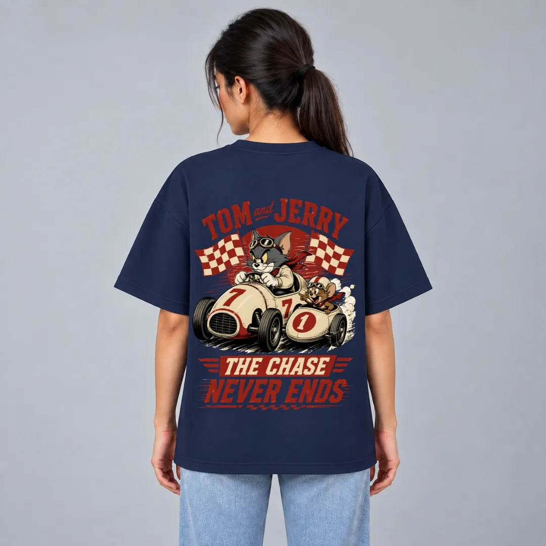 Tom and Jerry Racing T-Shirt