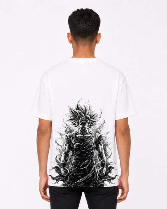 Anime Warrior Graphic Oversized T-Shirt for Men & Women