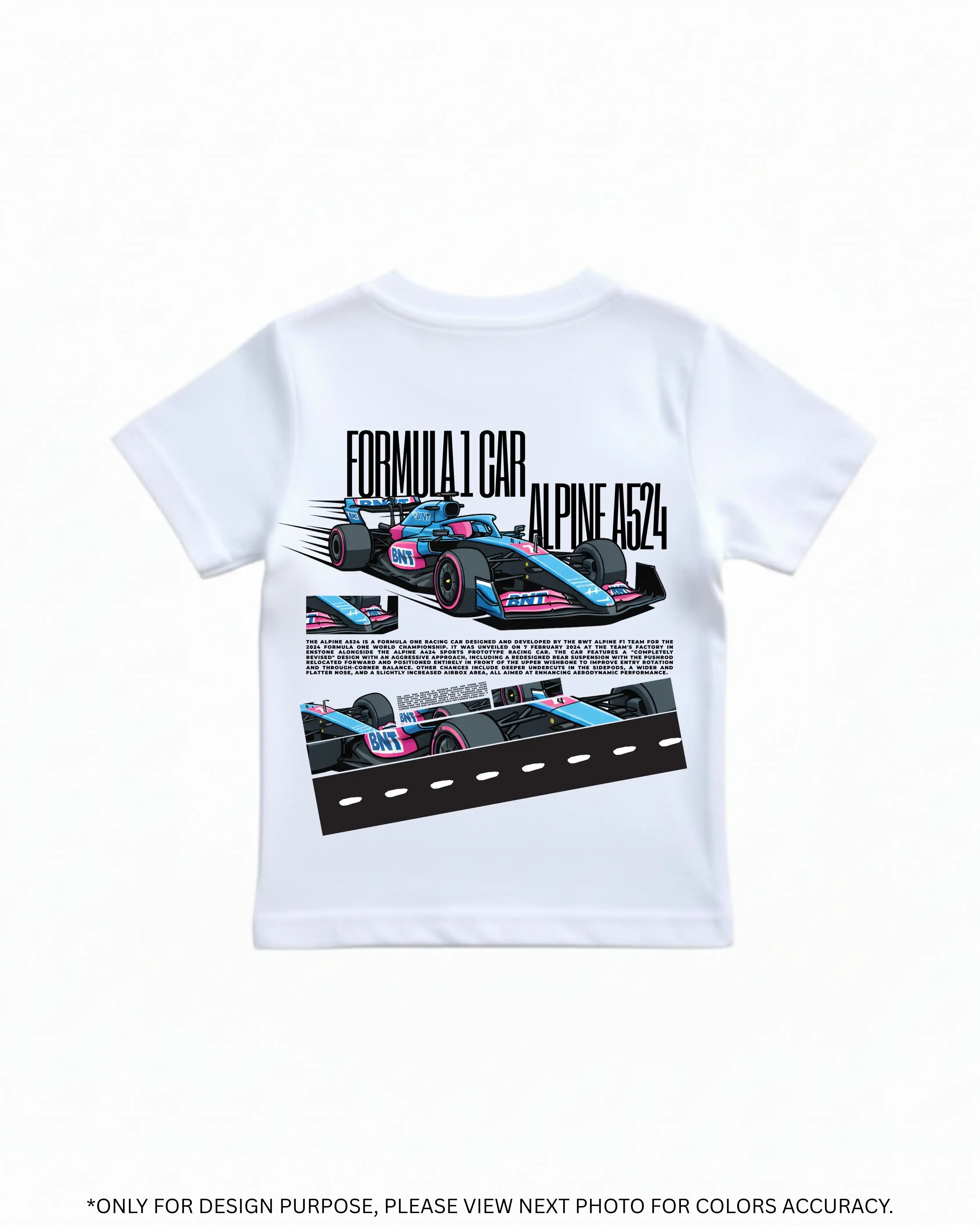 Alpine A524 Formula 1 Racing Car T-Shirt