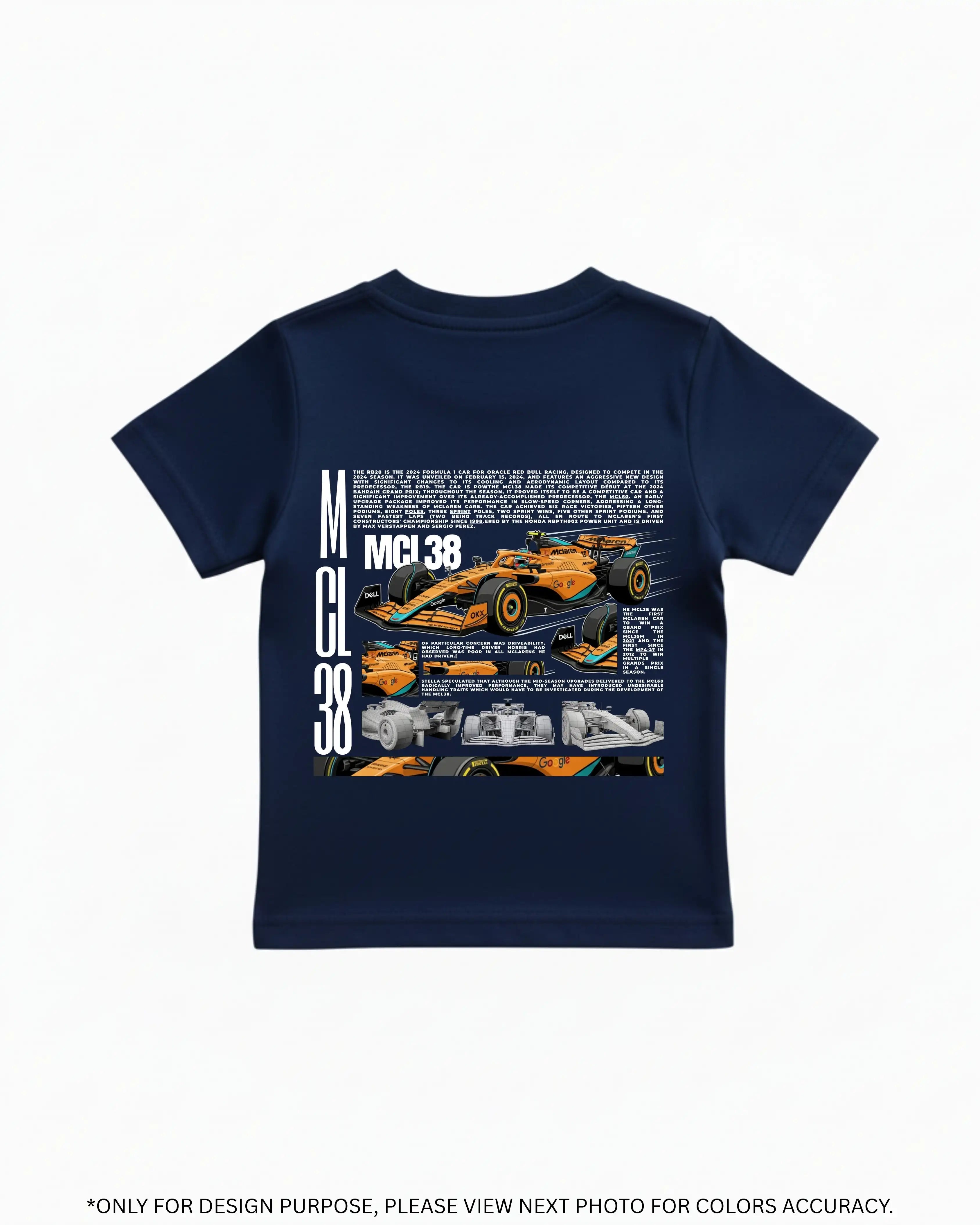 McLaren MCL38 Kids' Navy T-Shirt