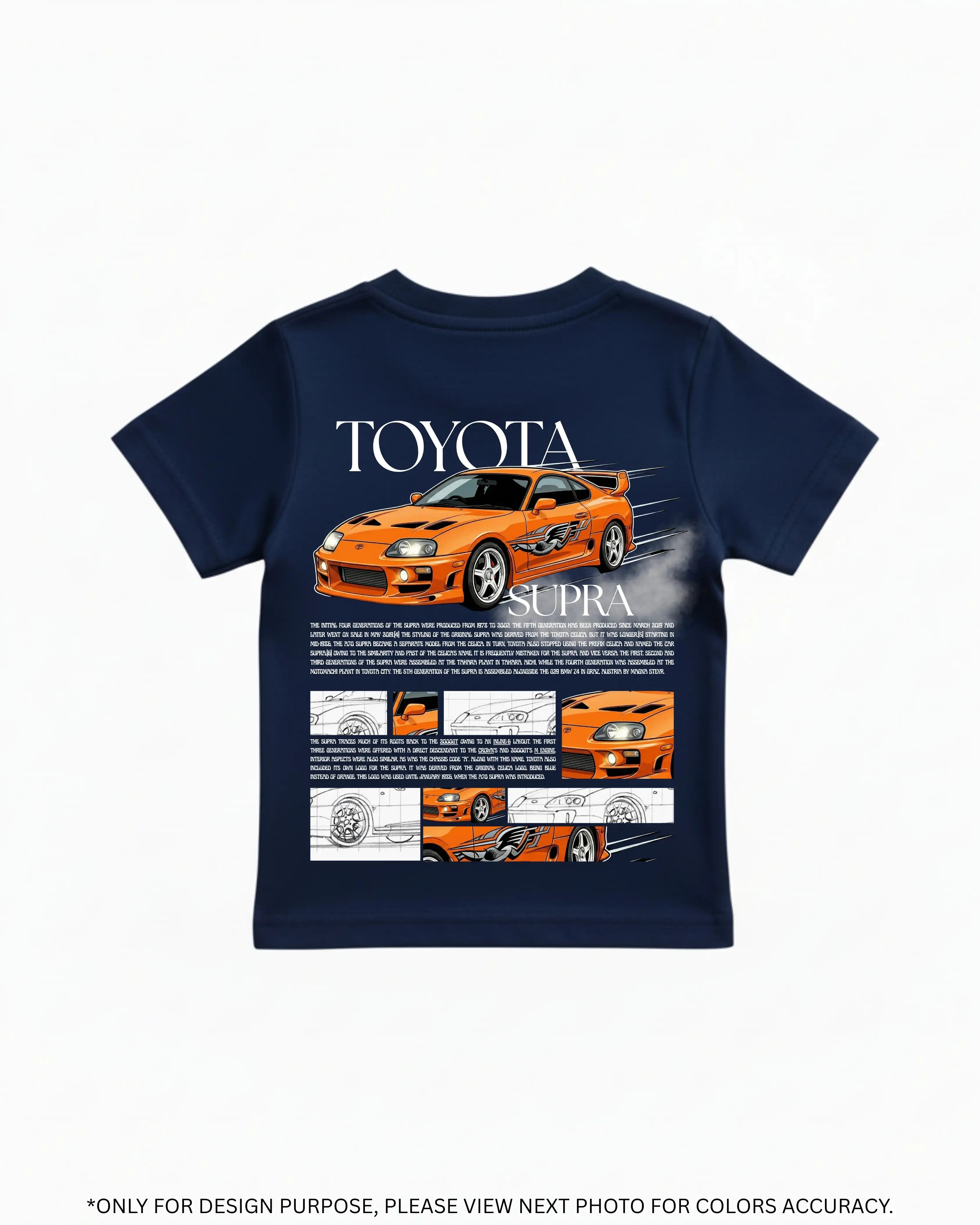 Toyota Supra MK4 Kids' Navy T-Shirt
