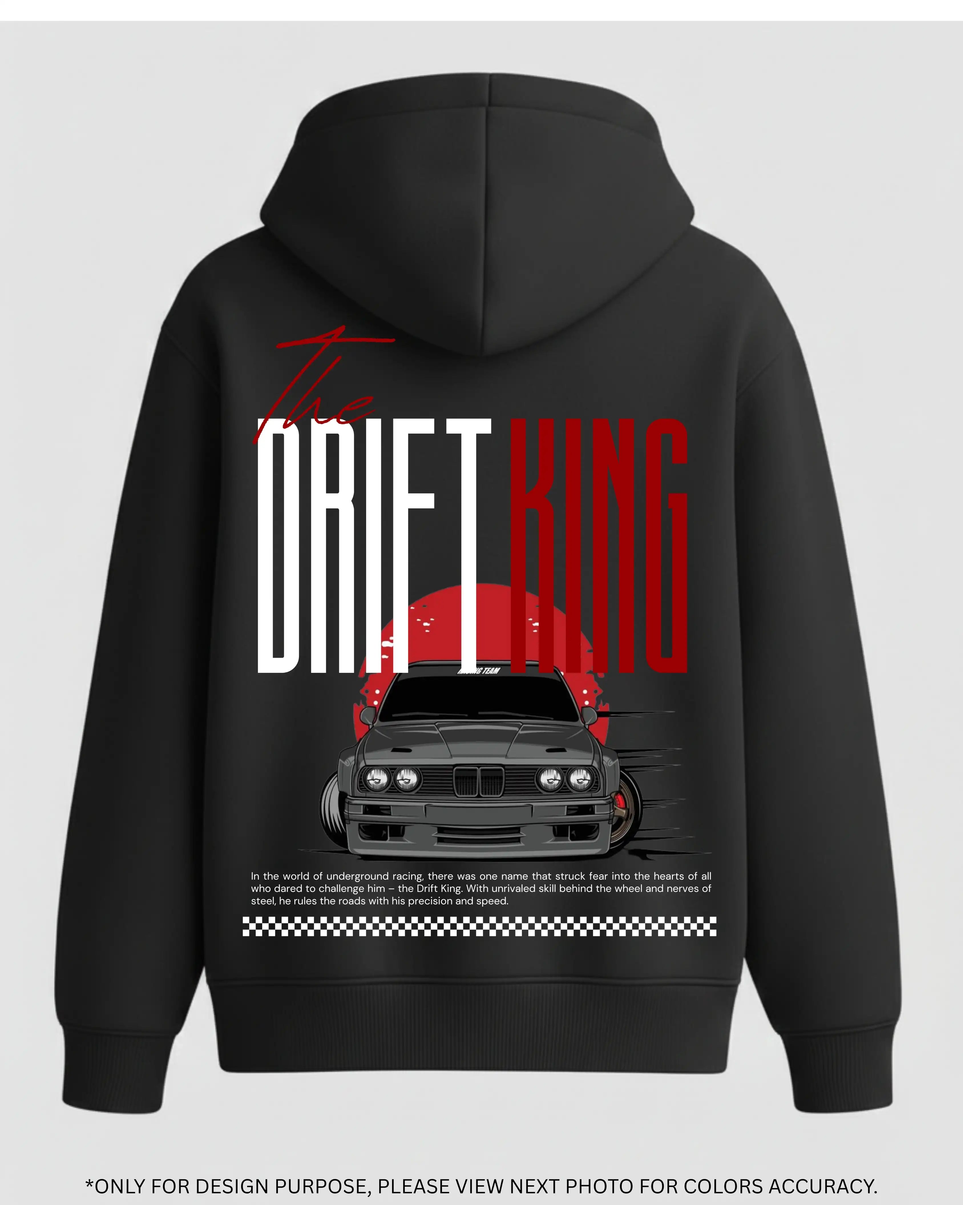 Drift King Car Graphic Hoodie