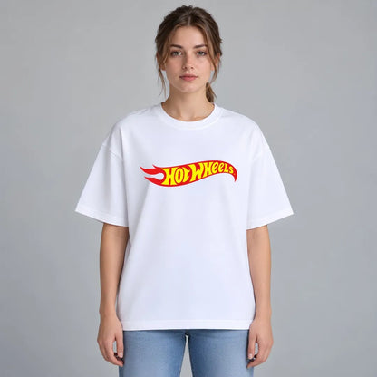 Hot Wheels Flame Logo Oversized T-Shirt