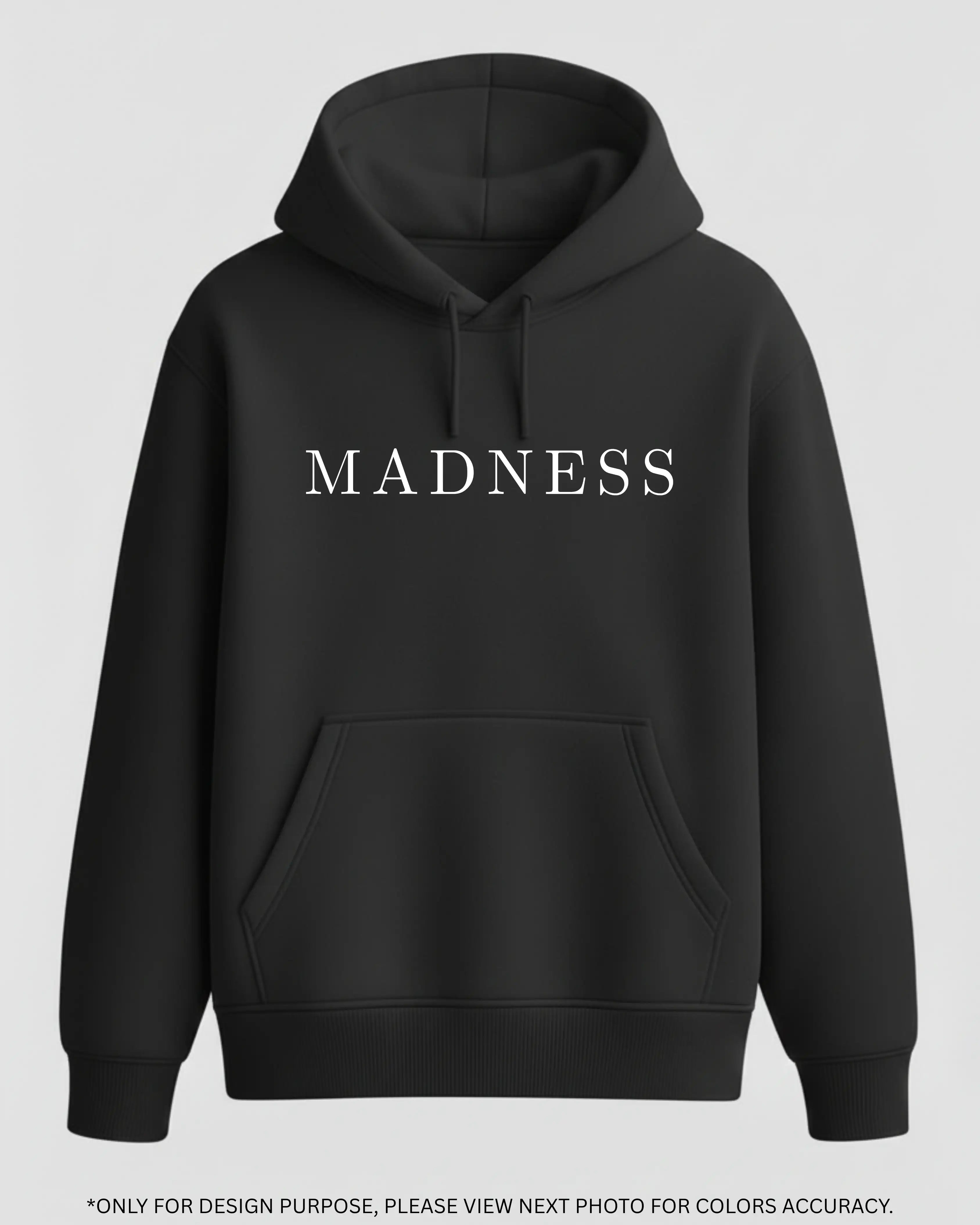 Edgy Minimalist Black Hoodie