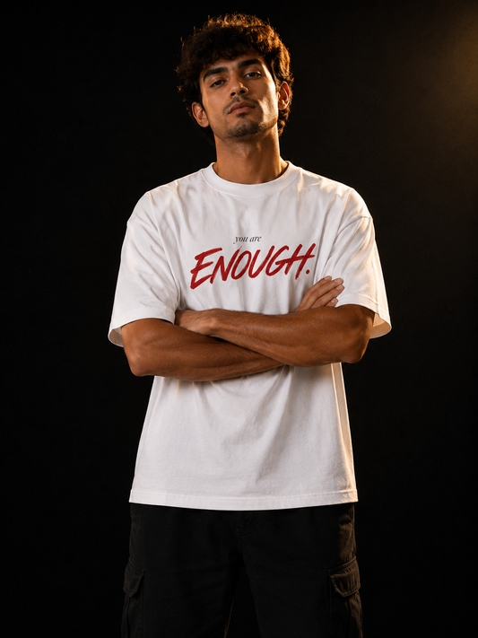 You Are Enough Oversized T-Shirt | Wild Horse Graphic Tee by Stichix