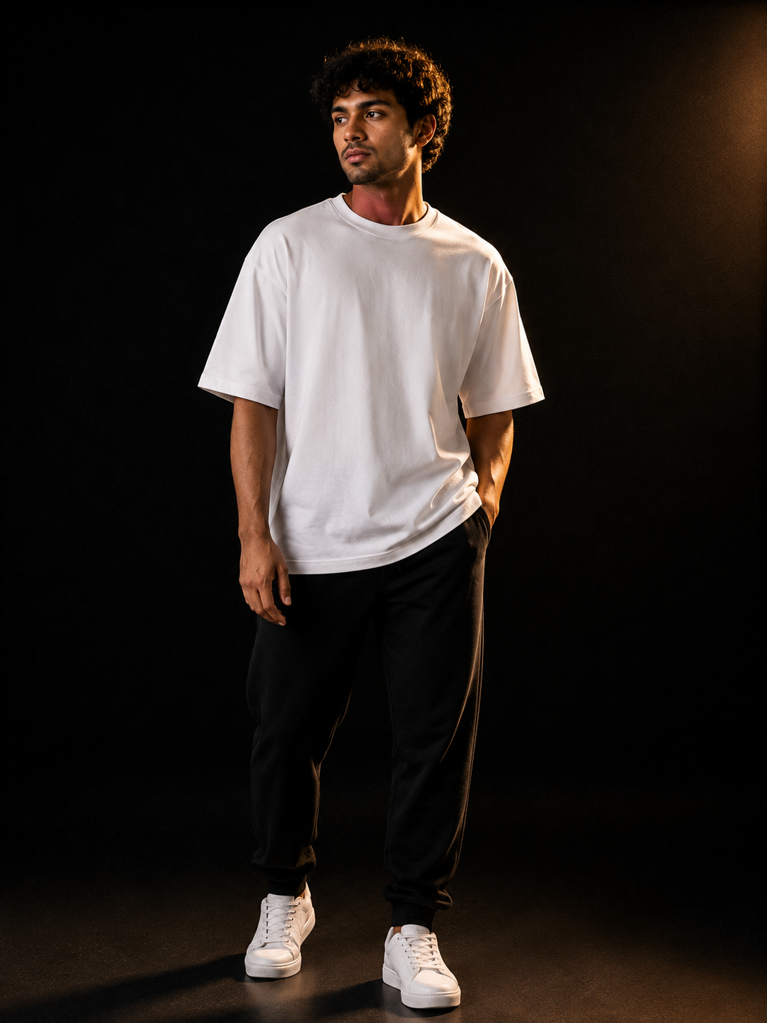 Stichix's Earned Oversized T-Shirt | Black Horse Graphic Tee