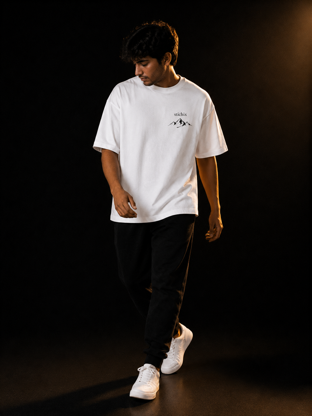 Mind Above Limits Oversized T-Shirt | Mountain Graphic Tee by STICHIX