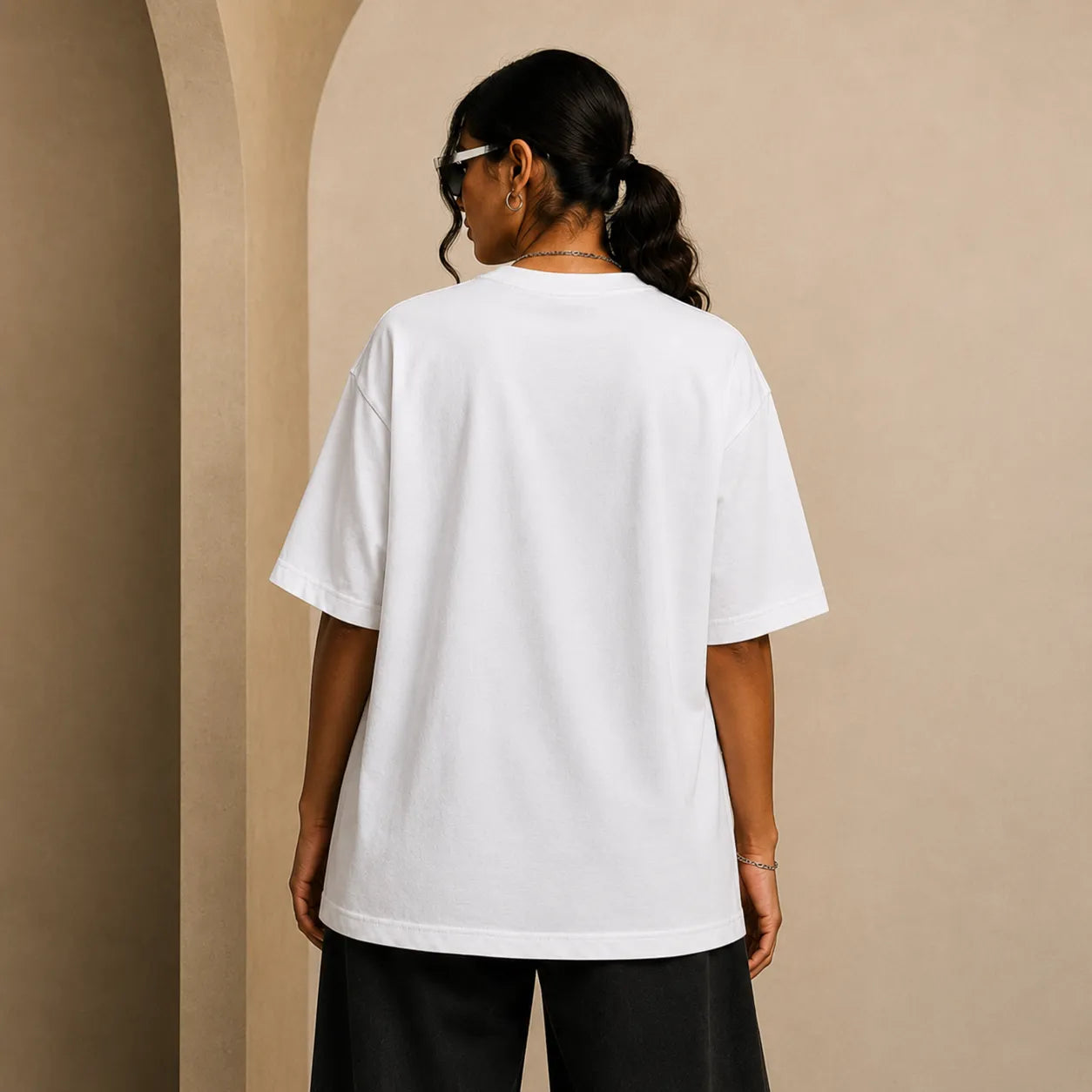 Boo Sted Ghost Oversized T-Shirt | Cute Funny Graphic Tee | 240 GSM Cotton For Women