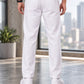 Men's Linen-Blend Drawstring Trousers | Slim Tapered Fit