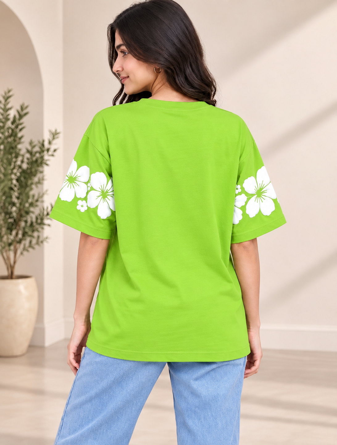 Puff Print Floral T-Shirt
