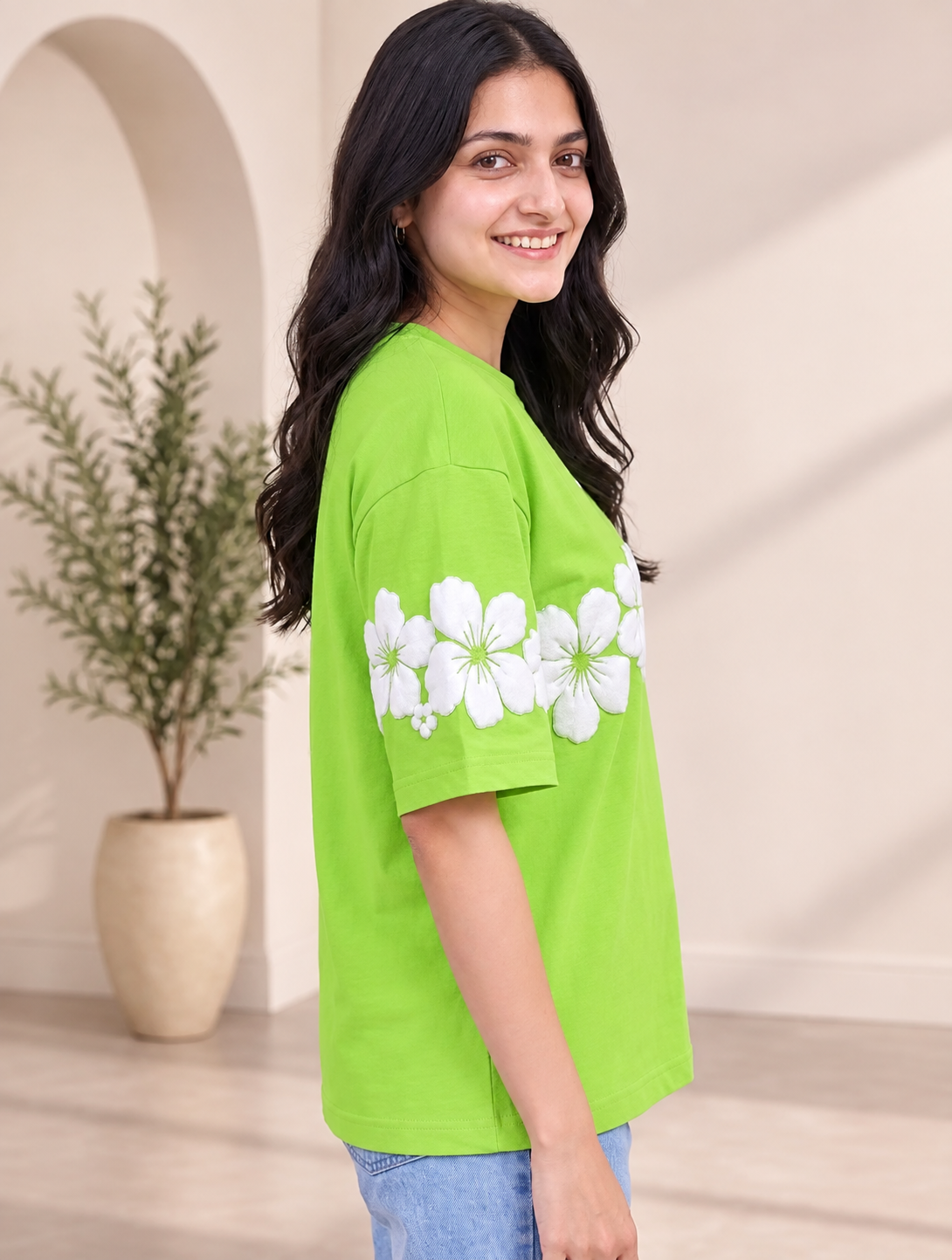 Puff Print Floral T-Shirt