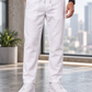 Men's Linen-Blend Drawstring Trousers | Slim Tapered Fit