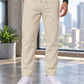 Men's Linen-Blend Drawstring Trousers | Slim Tapered Fit